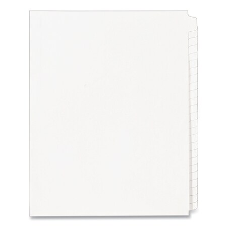 Avery Dennison Index SideTab Blank 25, White, PK25 11959